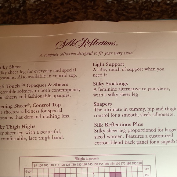 Hanes silk reflections control top pantyhose, color travel buff, size: AB - Picture 11 of 12